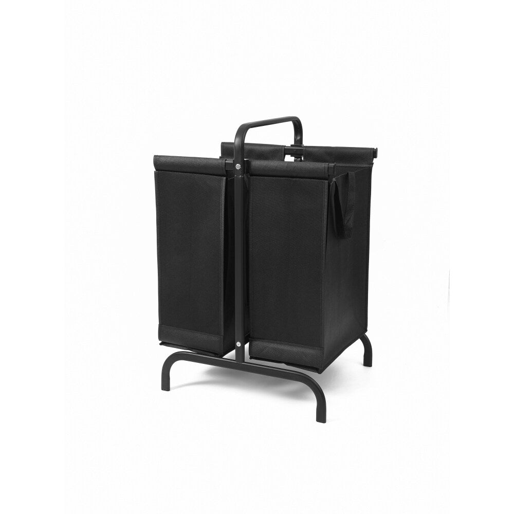 110L Black 2-Tier Laundry Hamper Large Oxford Clothes Basket Sorter