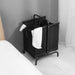 110L Black 2-Tier Laundry Hamper Large Oxford Clothes Basket Sorter