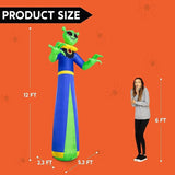 12 ft Halloween Inflatable Alien - Multicolor