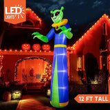 12 ft Halloween Inflatable Alien - Multicolor