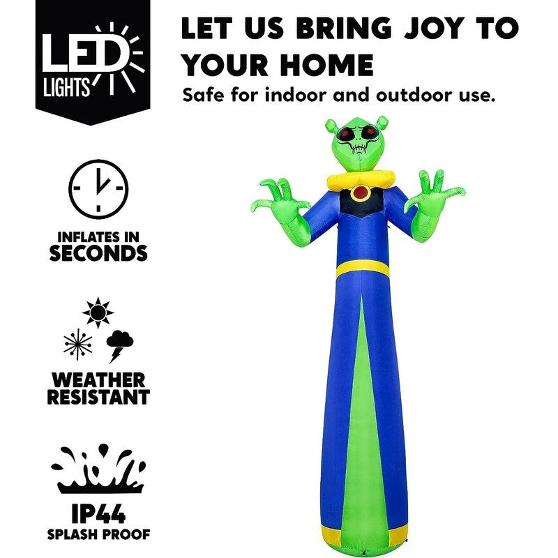 12 ft Halloween Inflatable Alien - Multicolor