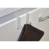 2 Stainless Steel Over the Door Hooks Space Saver Organizer 2 Pack - N/A