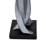 22.8-in High Concrete Bird Baths for Outdoors, Modern Bird Bath Bowl