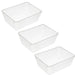 3-Pack Plastic Storage Baskets for Office Drawer, Classroom Desk