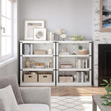 3 Tier Bookcase, Farmhouse Book Shelf with Storage