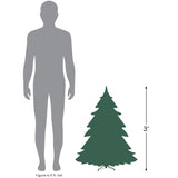 3' Pre-Lit LED Color Changing Fiber Optic Christmas Tree with Star Tree Topper