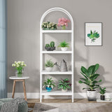 4-Tier Open Bookshelf, 70.8" Industrial Wood Bookcase, Easy Assembly