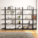 5 Tier Bookshelf Wide Display Shelves Bookshelves