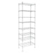 5 Tier Shelf Adjustable Wire Metal Shelving Rack Chrome