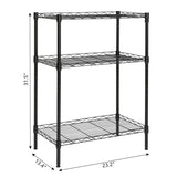 5 Tier Shelf Adjustable Wire Metal Shelving Rack Chrome