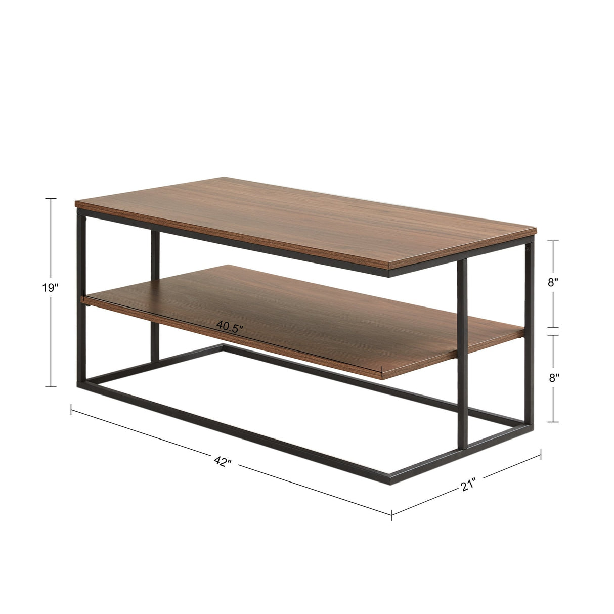 510 Design Monarch Coffee table - Dark Coffee/Black