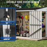 8 ft. W x 4 ft. D Storage Shed