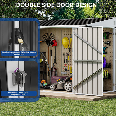 8 ft. W x 4 ft. D Storage Shed