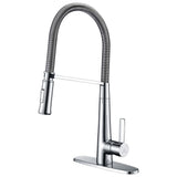 ANZZI Apollo Single Handle Pull-Down Sprayer Kitchen Faucet in Polished Chrome