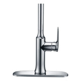 ANZZI Cresent Single Handle Pull-Down Sprayer Kitchen Faucet in Polished Chrome - Polished chrome