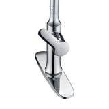 ANZZI Cresent Single Handle Pull-Down Sprayer Kitchen Faucet in Polished Chrome - Polished chrome