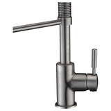 ANZZI Eclipse Single Handle Pull-Down Sprayer Kitchen Faucet in Brushed Nickel - Brushed nickel