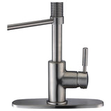 ANZZI Eclipse Single Handle Pull-Down Sprayer Kitchen Faucet in Brushed Nickel - Brushed nickel