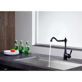 ANZZI Patriarch Single Handle Standard Kitchen Faucet in Oil Rubbed Bronze