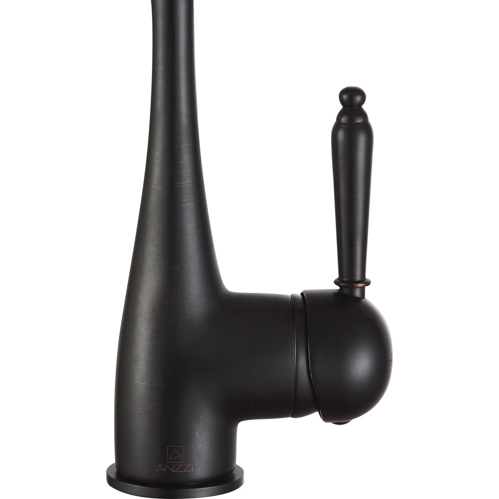 ANZZI Patriarch Single Handle Standard Kitchen Faucet in Oil Rubbed Bronze