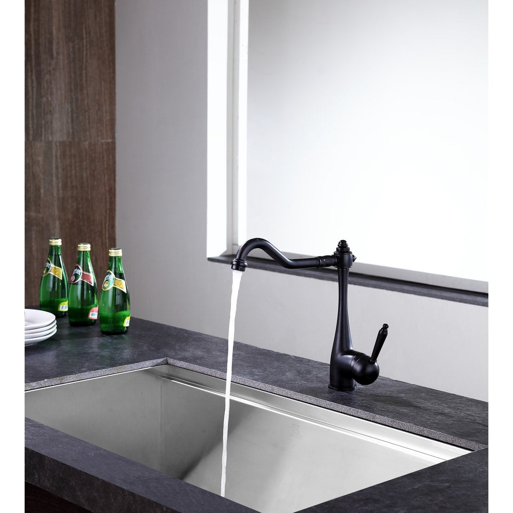 ANZZI Patriarch Single Handle Standard Kitchen Faucet in Oil Rubbed Bronze