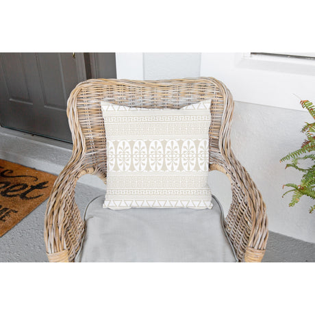 APHRODITE STRIPE TAN Outdoor Pillow By House of Haha