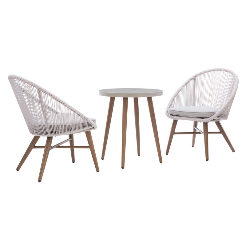 Adams Grey 3-piece Bistro Set