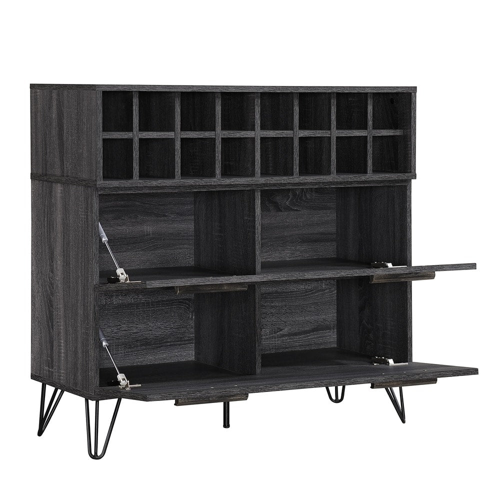 Amelia Mid-Century Wood Wine and Bar Cabinet by Christopher Knight Home