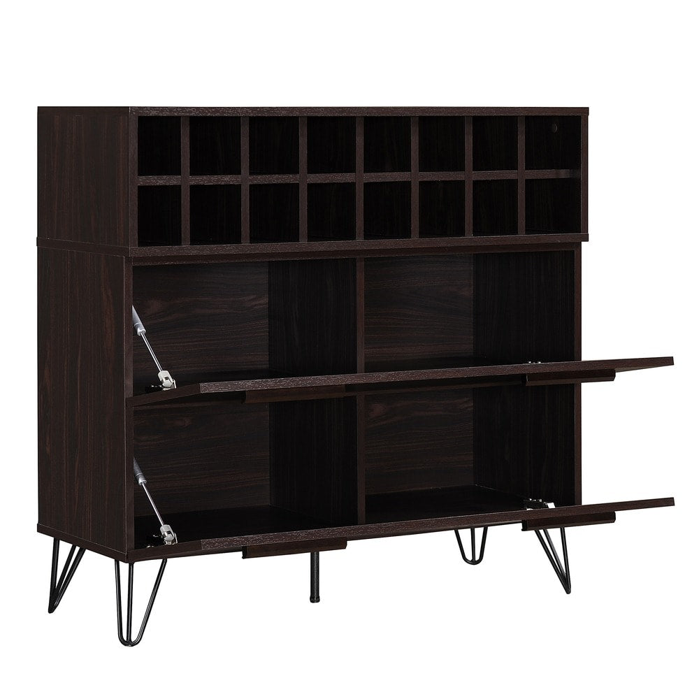 Amelia Mid-Century Wood Wine and Bar Cabinet by Christopher Knight Home