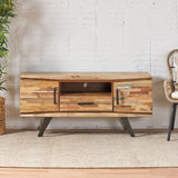 Antwerp Boho Handcrafted Reclaimed Wood TV Stand by Christopher Knight Home