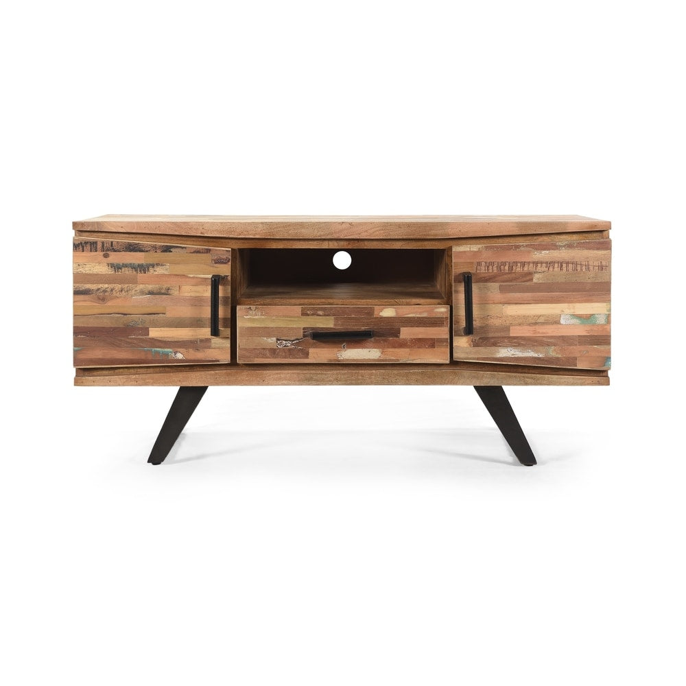 Antwerp Boho Handcrafted Reclaimed Wood TV Stand by Christopher Knight Home