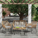 Arden 4-Piece Outdoor Wicker Patio Conversation Set with Cushions