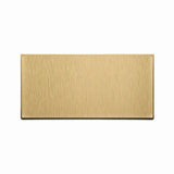 Aspect Peel and Stick Backsplash 3in x 6in Brushed Champagne Short Grain Metal Tile 15 Sq Ft Kit