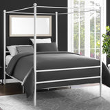 Avenue Greene Knox Four Post Metal Canopy Bed