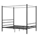 Avenue Greene Knox Four Post Metal Canopy Bed