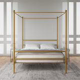 Avenue Greene Knox Four Post Metal Canopy Bed