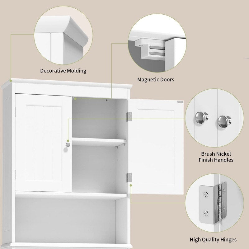 Bathroom Storage Cabinet, Toilet Storage Cabinet, Bathroom Shelf Over The Toilet, Space Saver Toilet