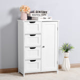 Bathroom Storage Cabinet with Adjustable Shelf and Drawers