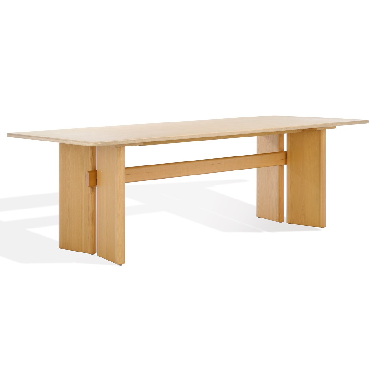 Bellarose 94-inch Travert Dining Table - Natural/Travertine - 94Wx39Dx30H