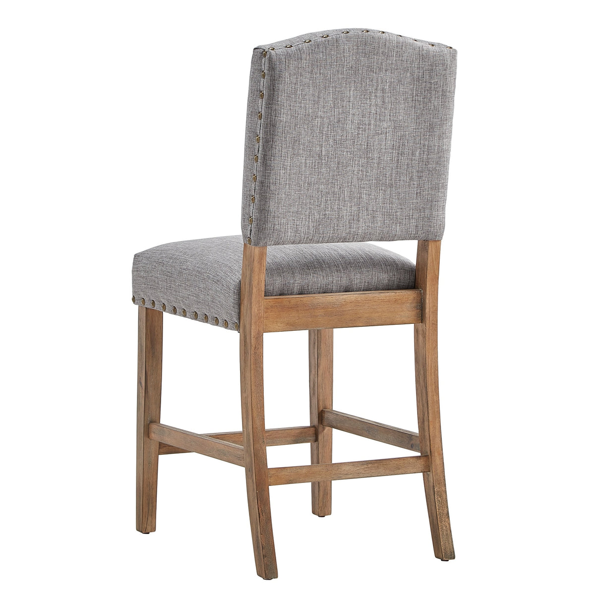 Benchwright Premium Nailhead Upholstered Counter Height Chairs (Set of 2) by iNSPIRE Q Artisan