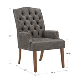 Benchwright Premium Tufted Dining Arm Chair by iNSPIRE Q Artisan