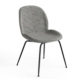 Biza Upholstered Velvet Side Chairs with Black Matte Finished Metal Legs (Set of 2) - 17.5