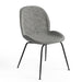 Biza Upholstered Velvet Side Chairs with Black Matte Finished Metal Legs (Set of 2) - 17.5