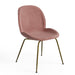 Biza Upholstered Velvet Side Chairs with Gold Finished Metal Legs (Set of 2)