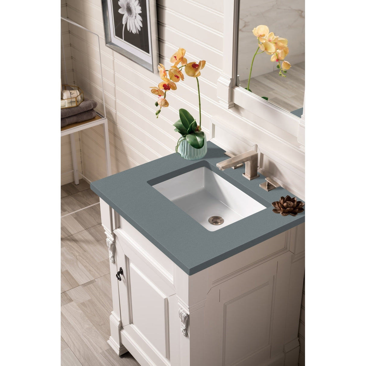 James Martin Vanities Brookfield 26" Single Vanity, Bright White