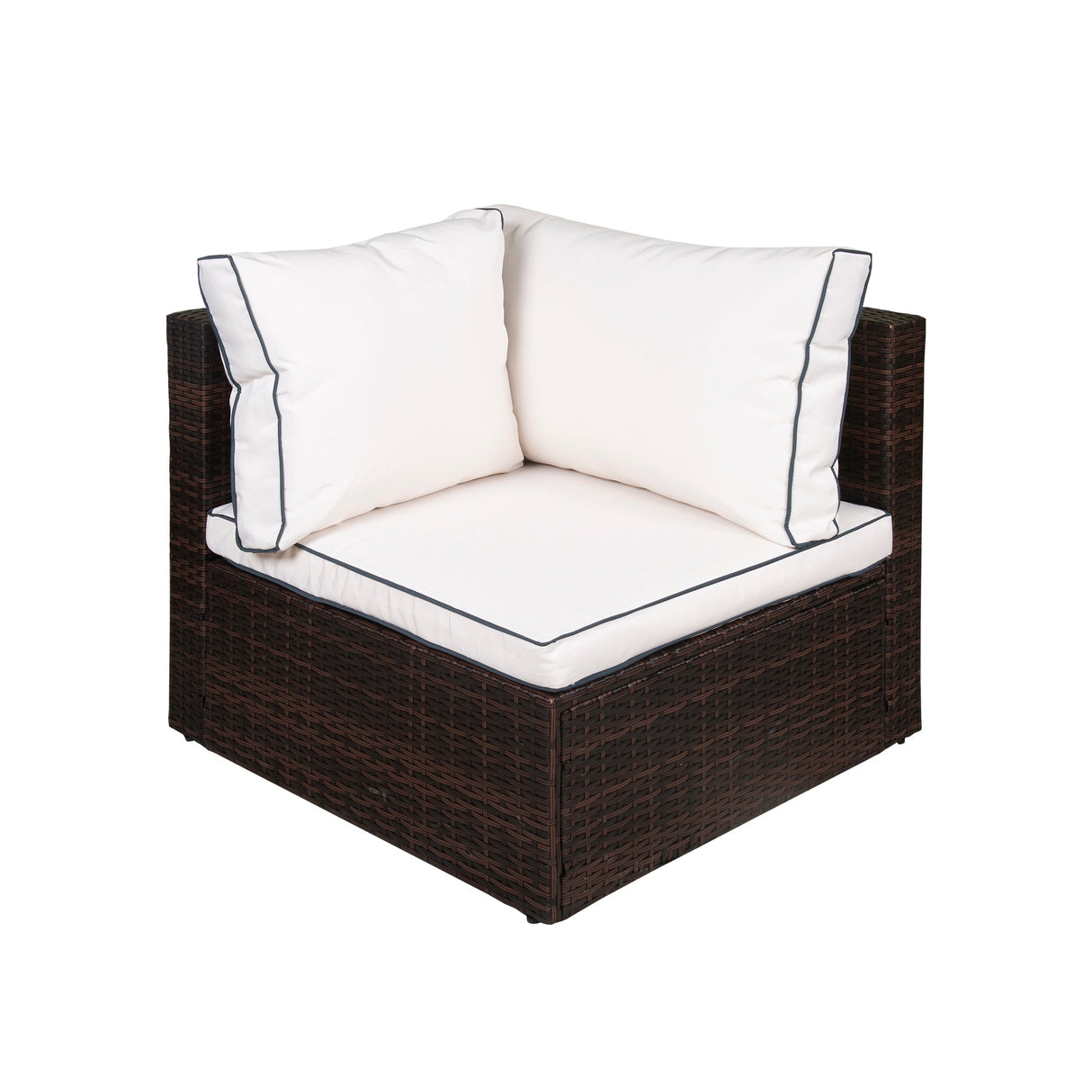 York 4-Piece Outdoor Patio Modular Sectional Sofa with Cushions