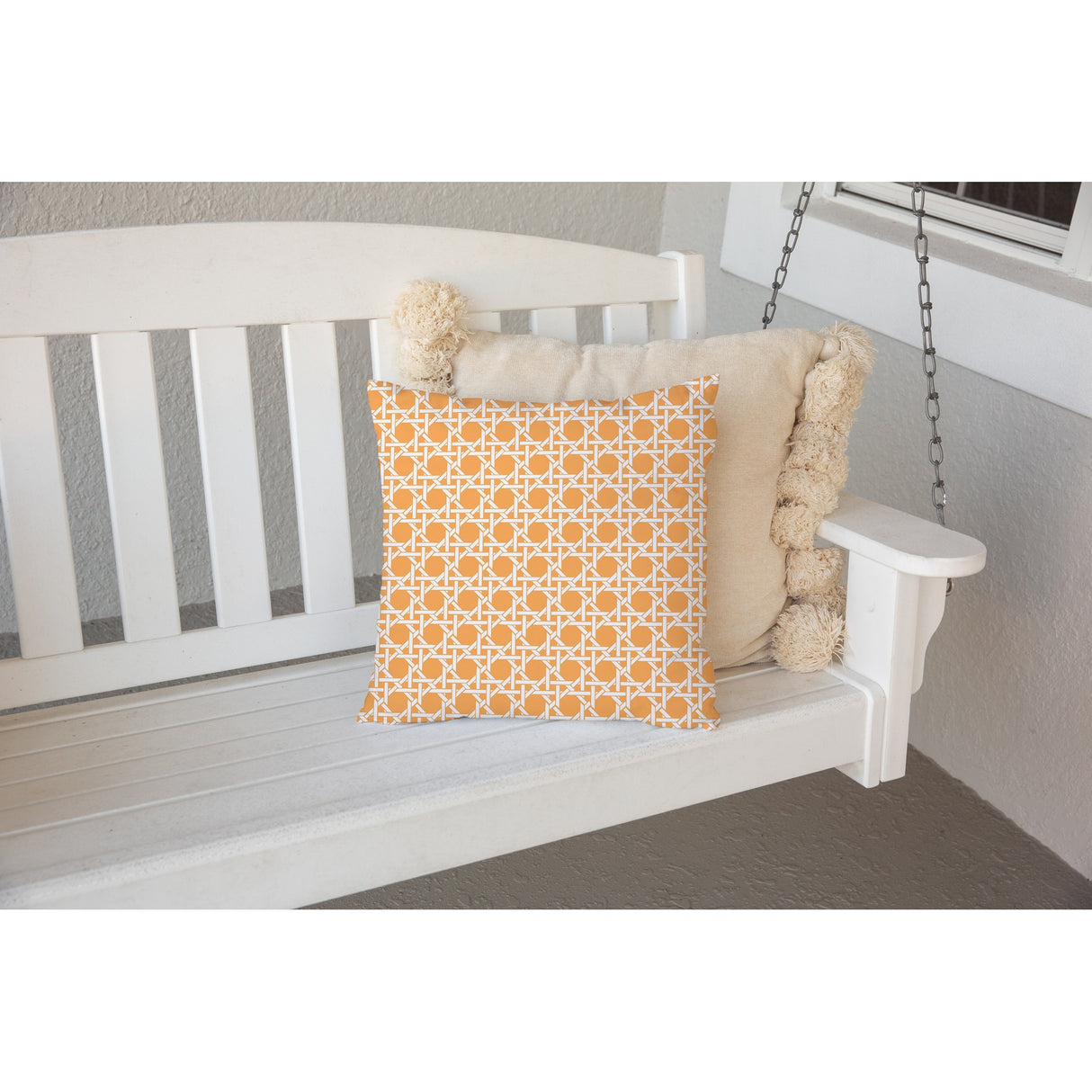 CANE TANGERINE Outdoor Pillow By Kavka Designs