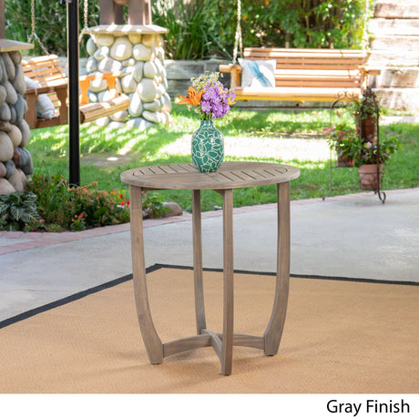 Carina Outdoor Acacia Wood Bistro Table by Christopher Knight Home - 27.50"L x 27.50"W x 29.50"H