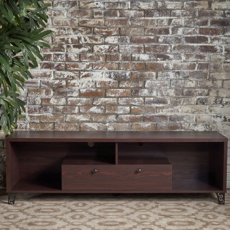 Celine Mid-Century Modern Faux Wood Entertainment Unit by Christopher Knight Home