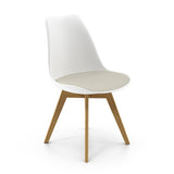 Celine Side Chairs with Natural Legs (Set of 2)